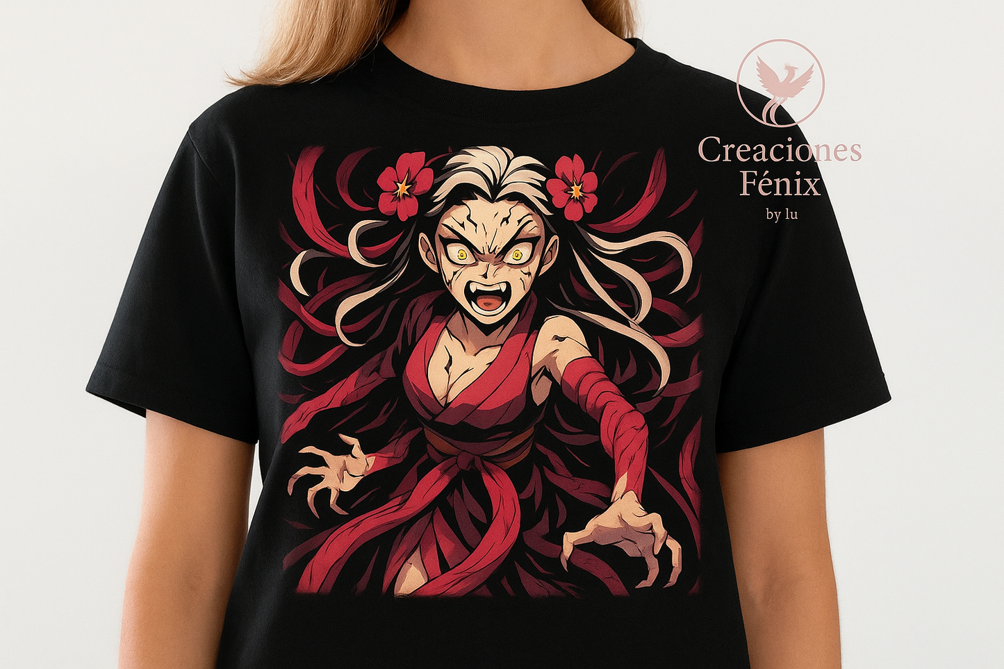 🔥 Camisa Anime – Nezuko Kamado: Fuerza y Resiliencia 🔥