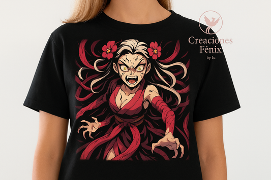 🔥 Camisa Anime – Nezuko Kamado: Fuerza y Resiliencia 🔥